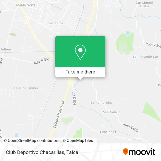 Club Deportivo Chacarillas map