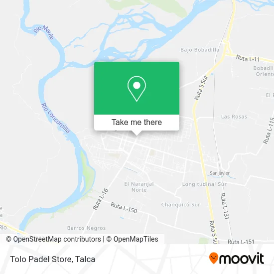 Tolo Padel Store map