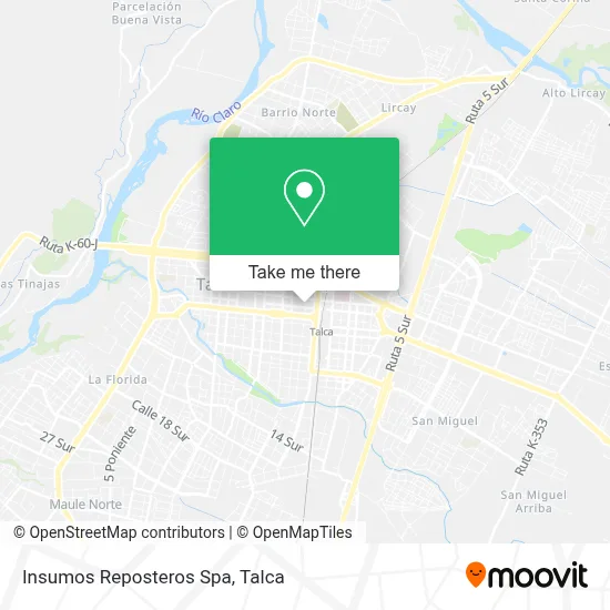 Insumos Reposteros Spa map