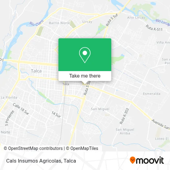 Cals Insumos Agricolas map