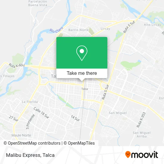 Malibu Express map