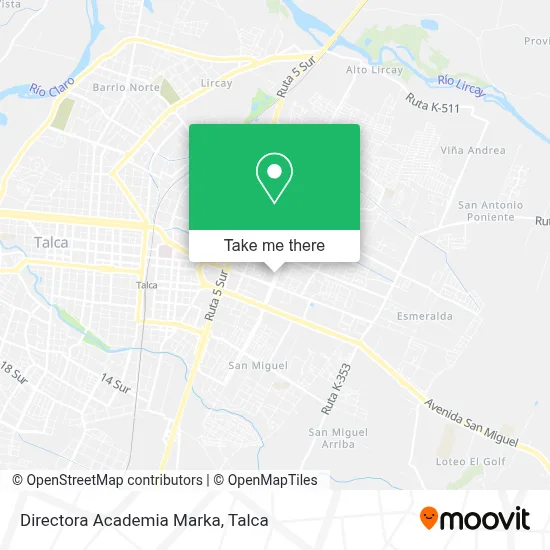 Directora Academia Marka map