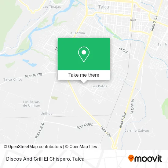 Discos And Grill El Chispero map