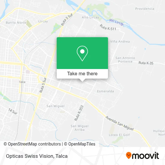 Opticas Swiss Vision map