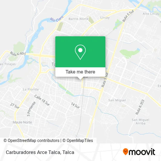 Carburadores Arce Talca map