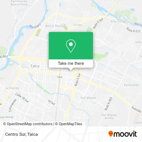 Centro Sur map