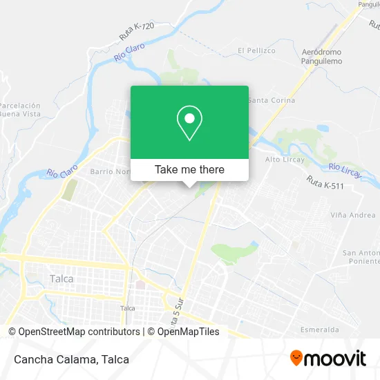 Cancha Calama map
