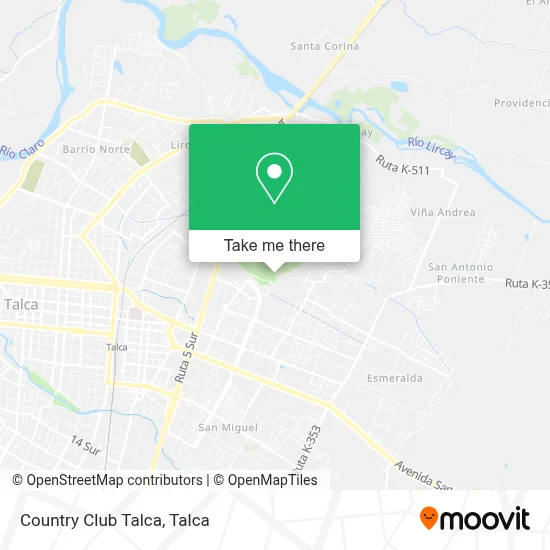 Country Club Talca map
