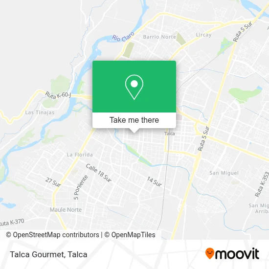 Talca Gourmet map