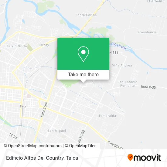 Edificio Altos Del Country map