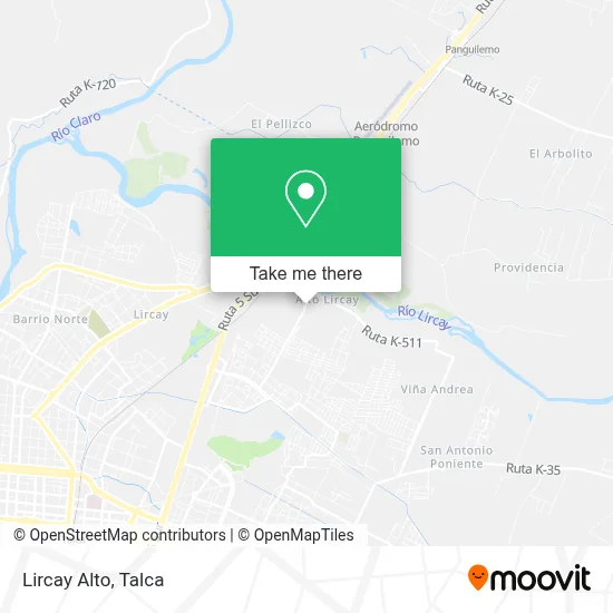 Lircay Alto map