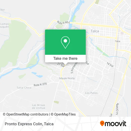 Pronto Express Colin map