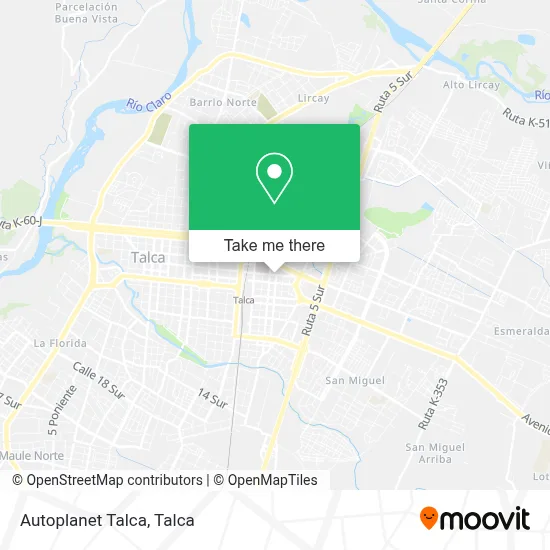 Autoplanet Talca map