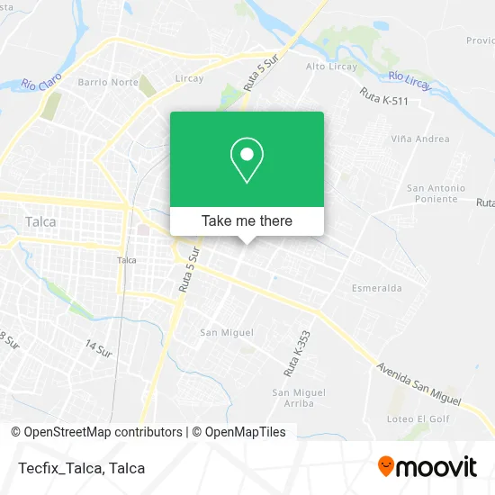 Tecfix_Talca map