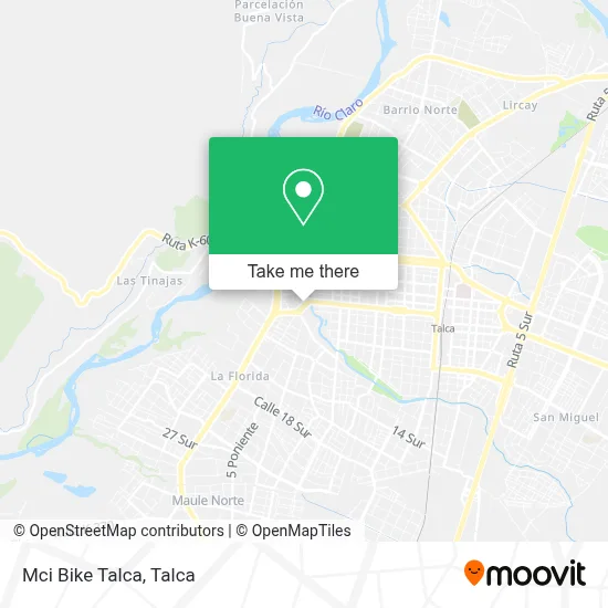 Mci Bike Talca map