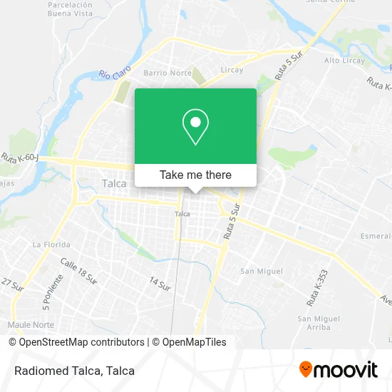 Radiomed Talca map