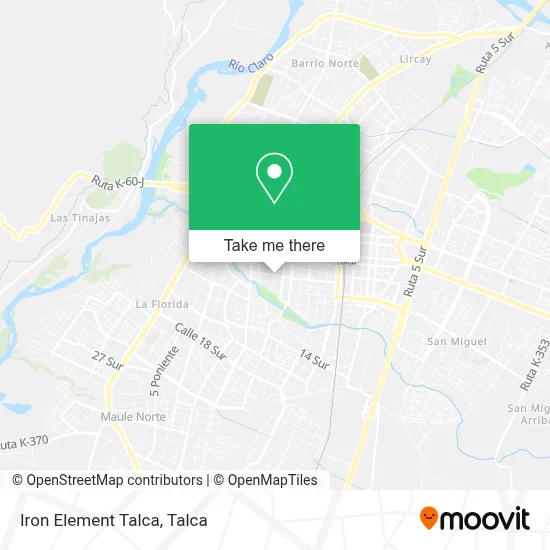 Iron Element Talca map