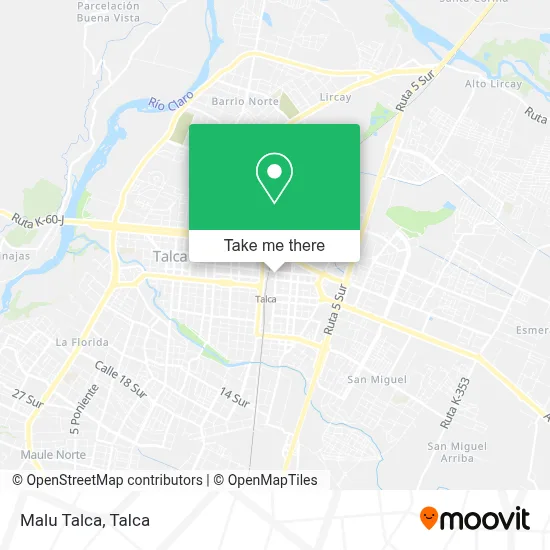Malu Talca map