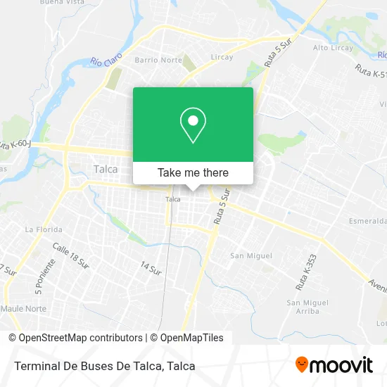 Terminal De Buses De Talca map