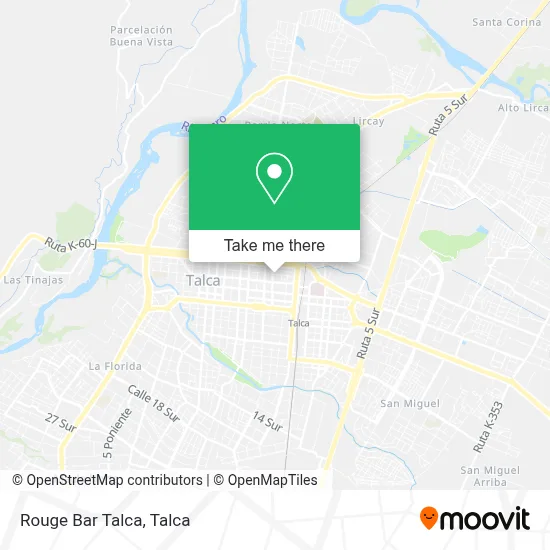 Rouge Bar Talca map