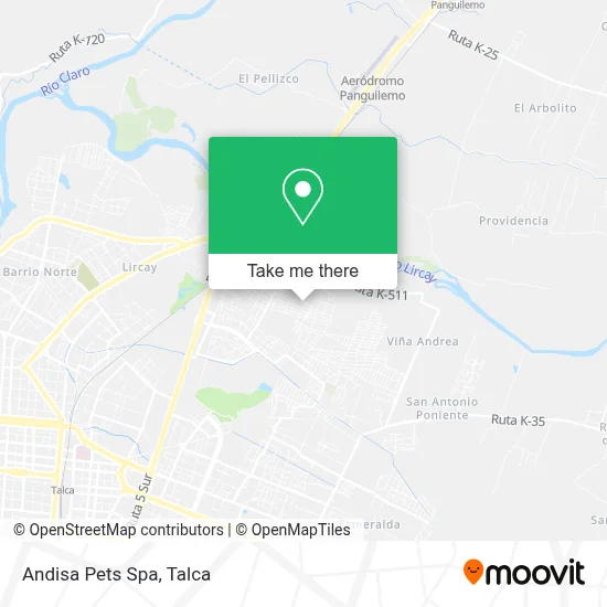 Andisa Pets Spa map