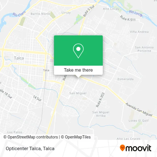 Opticenter Talca map