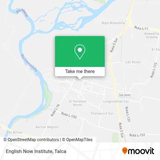 English Now Institute map
