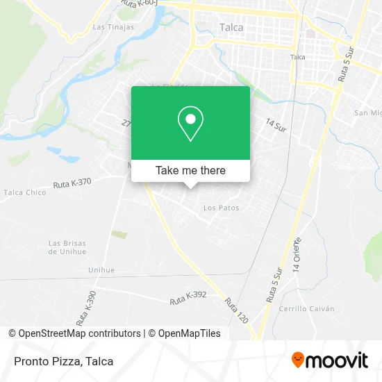 Pronto Pizza map