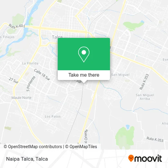Naipa Talca map