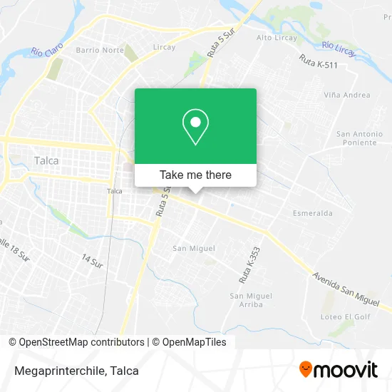 Megaprinterchile map