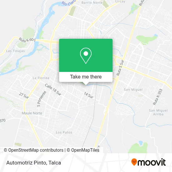 Automotriz Pinto map
