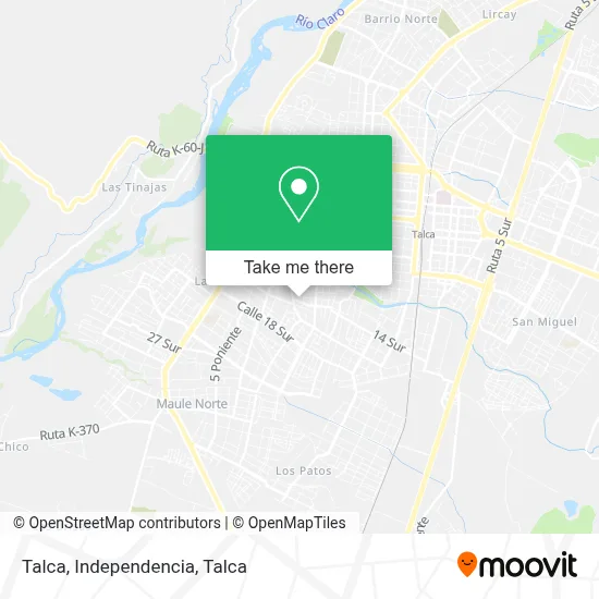 Talca, Independencia map