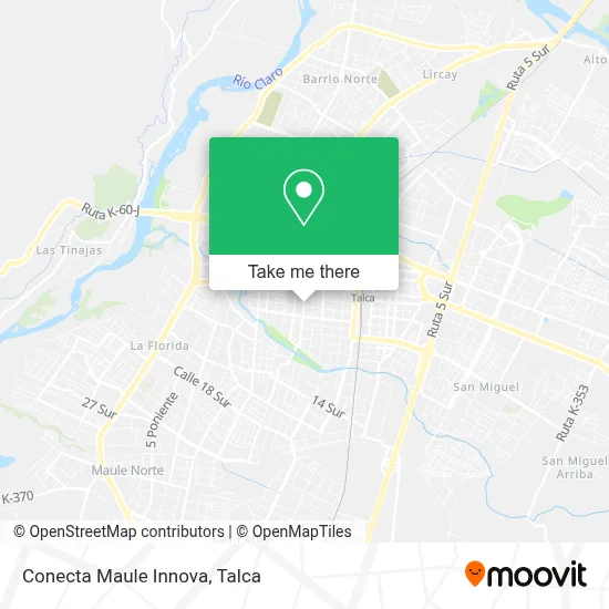 Conecta Maule Innova map