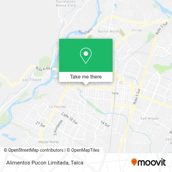 Alimentos Pucon Limitada map
