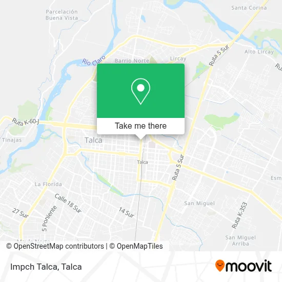 Impch Talca map
