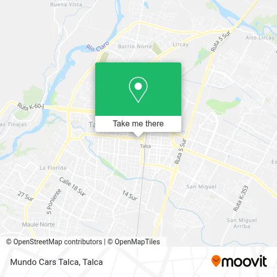 Mundo Cars Talca map