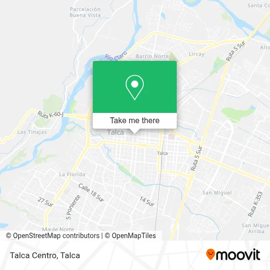 Talca Centro map