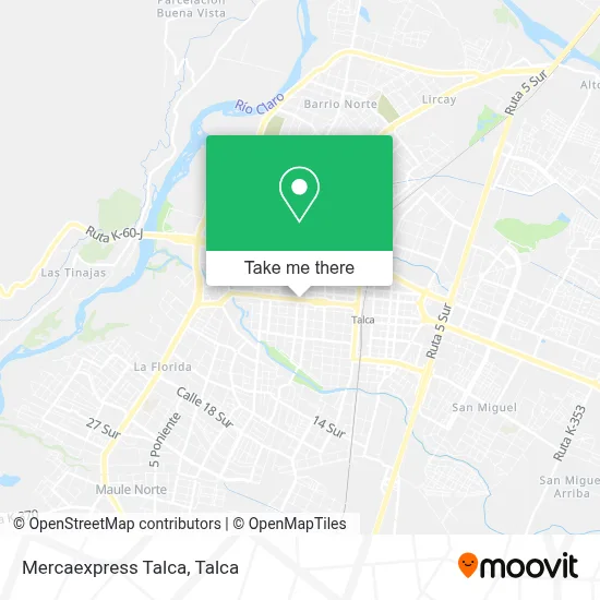 Mercaexpress Talca map