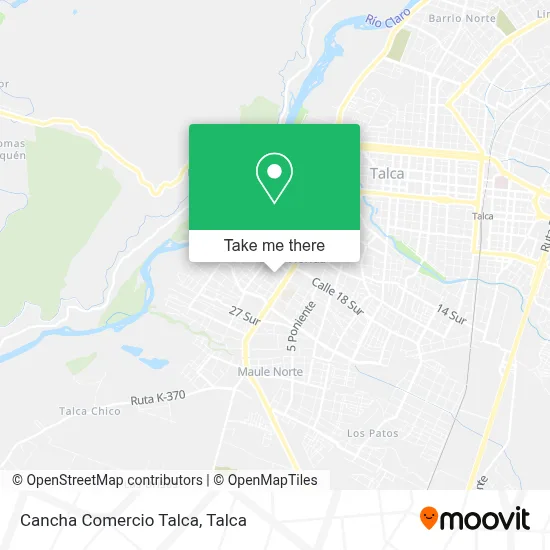Cancha Comercio Talca map