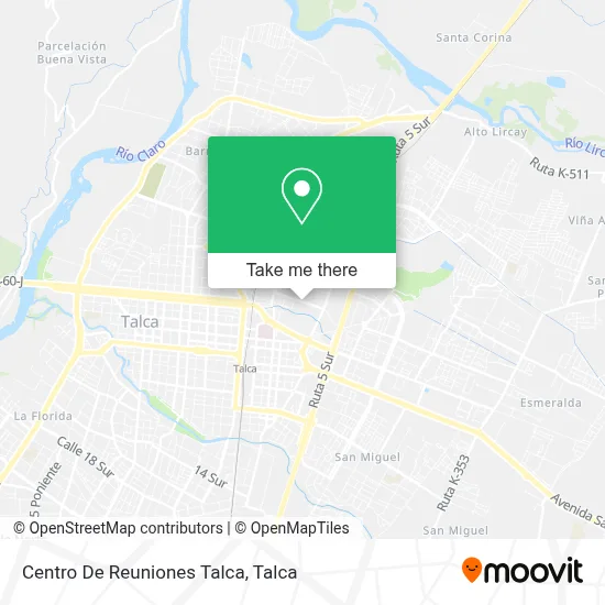 Centro De Reuniones Talca map
