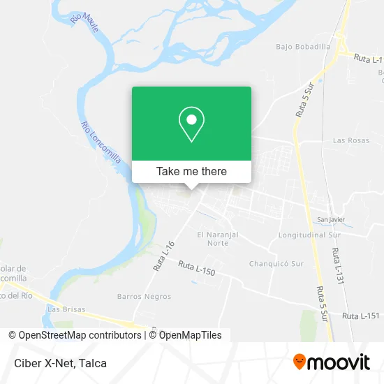 Ciber X-Net map