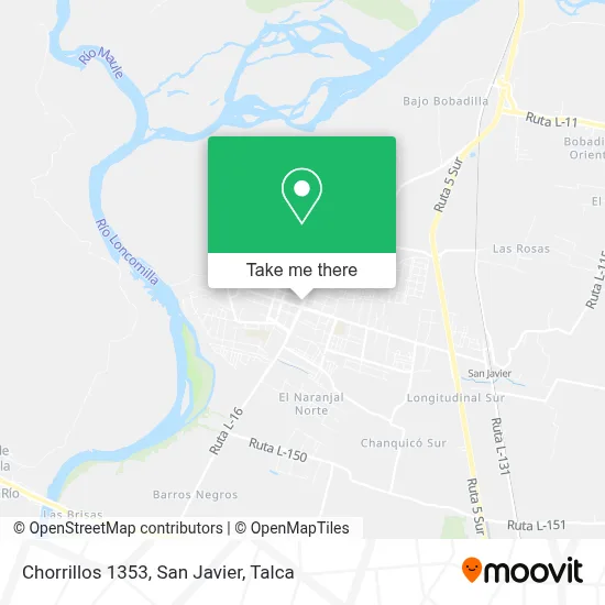 Chorrillos 1353, San Javier map