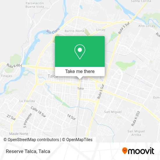 Reserve Talca map