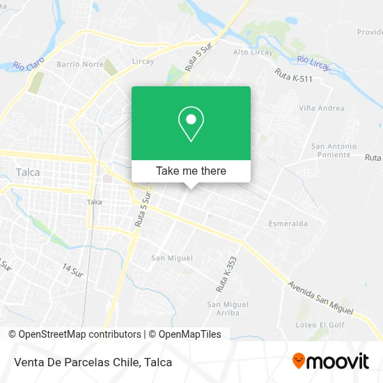 Venta De Parcelas Chile map