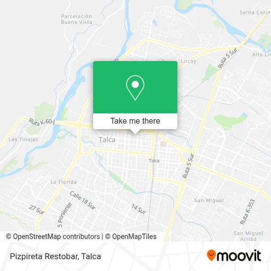 Pizpireta Restobar map
