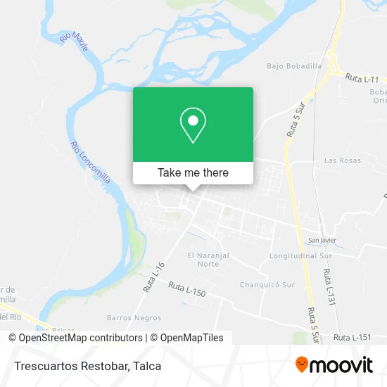 Trescuartos Restobar map