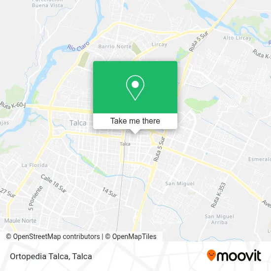Ortopedia Talca map