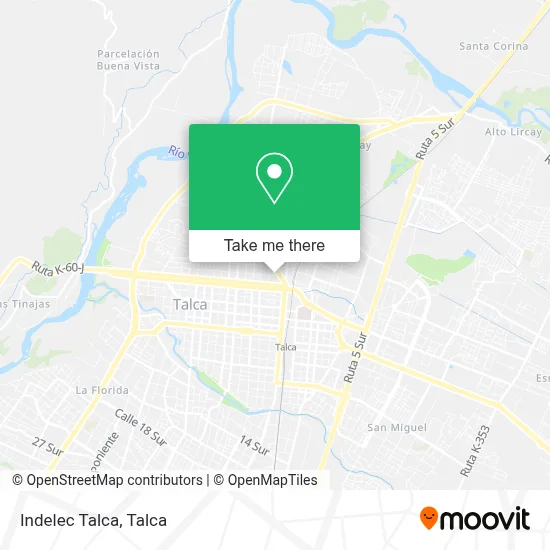 Indelec Talca map