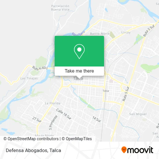 Defensa Abogados map