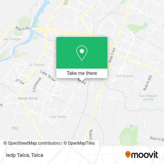 Iedp Talca map